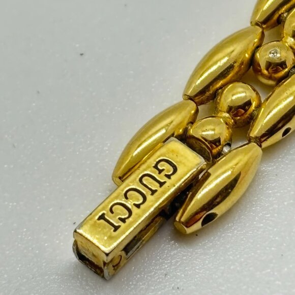 Gucci Watch Bezel Gold Plated Ladies Gucci GG - Picture 10 of 14